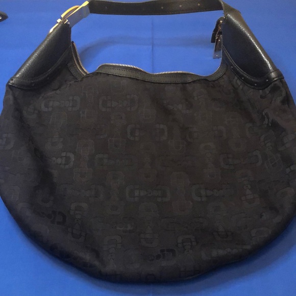 Black Gucci Canvas Horsebit Hobo Style Bag - Picture 2 of 9